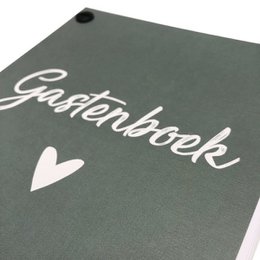 Guestbook entry cards 50 pers. - Green