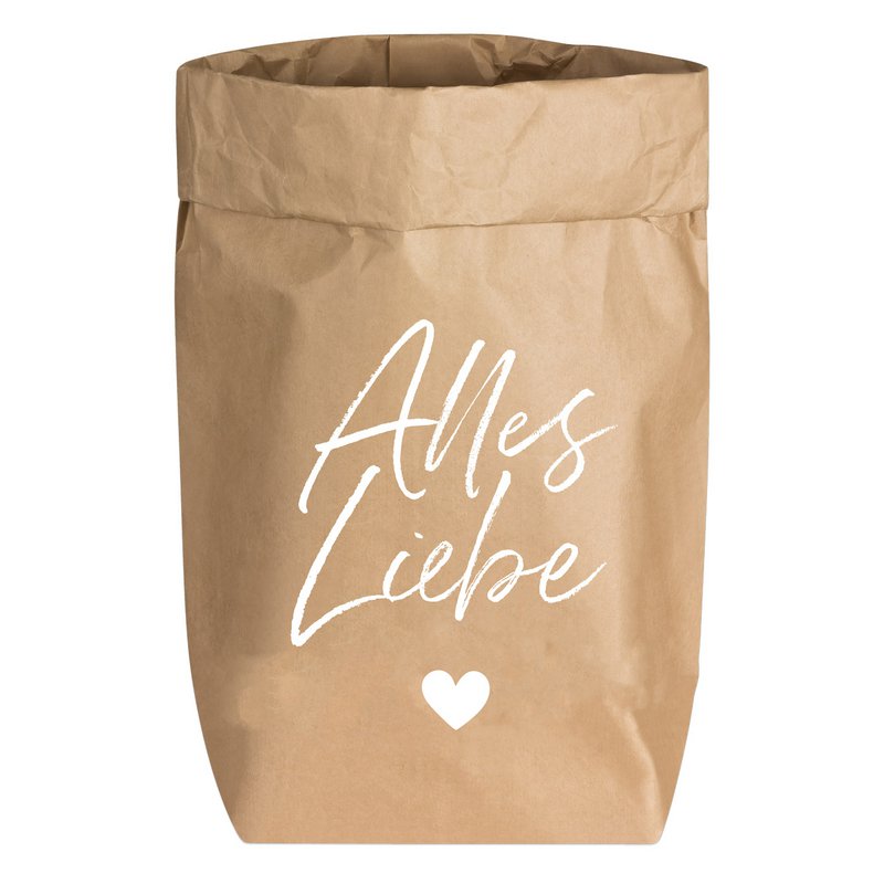 Paperbag Small natural, All the best