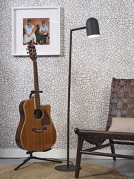 Vloerlamp ijzer Marsiglia zwart