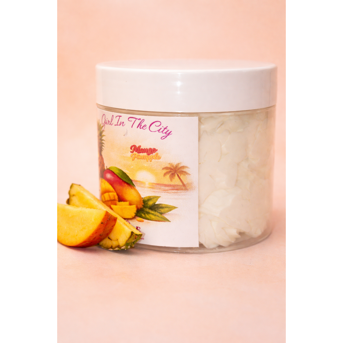 Mango-Victoria Pineapple Whipped Body Butter – 100% Natural Shea Whipped Cream