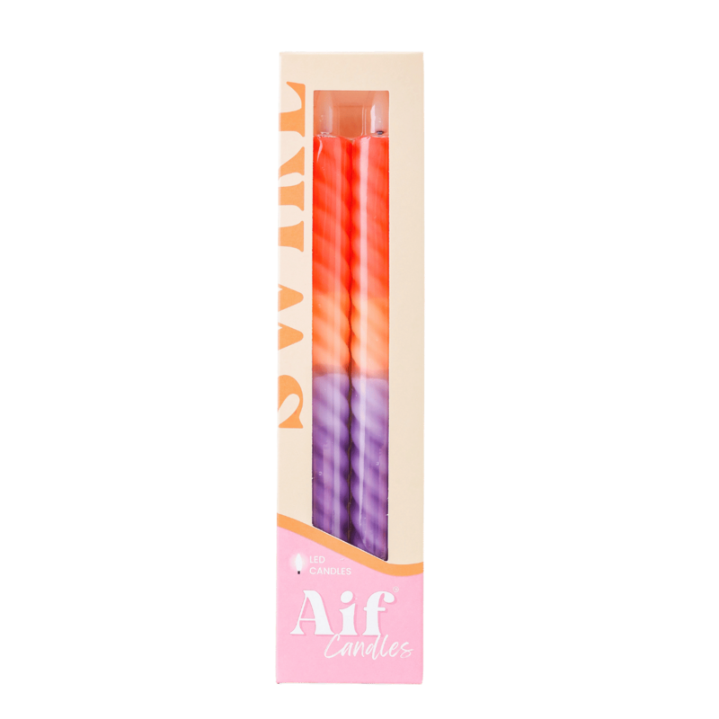 Vela LED en forma de remolino Mystic - Juego de 2