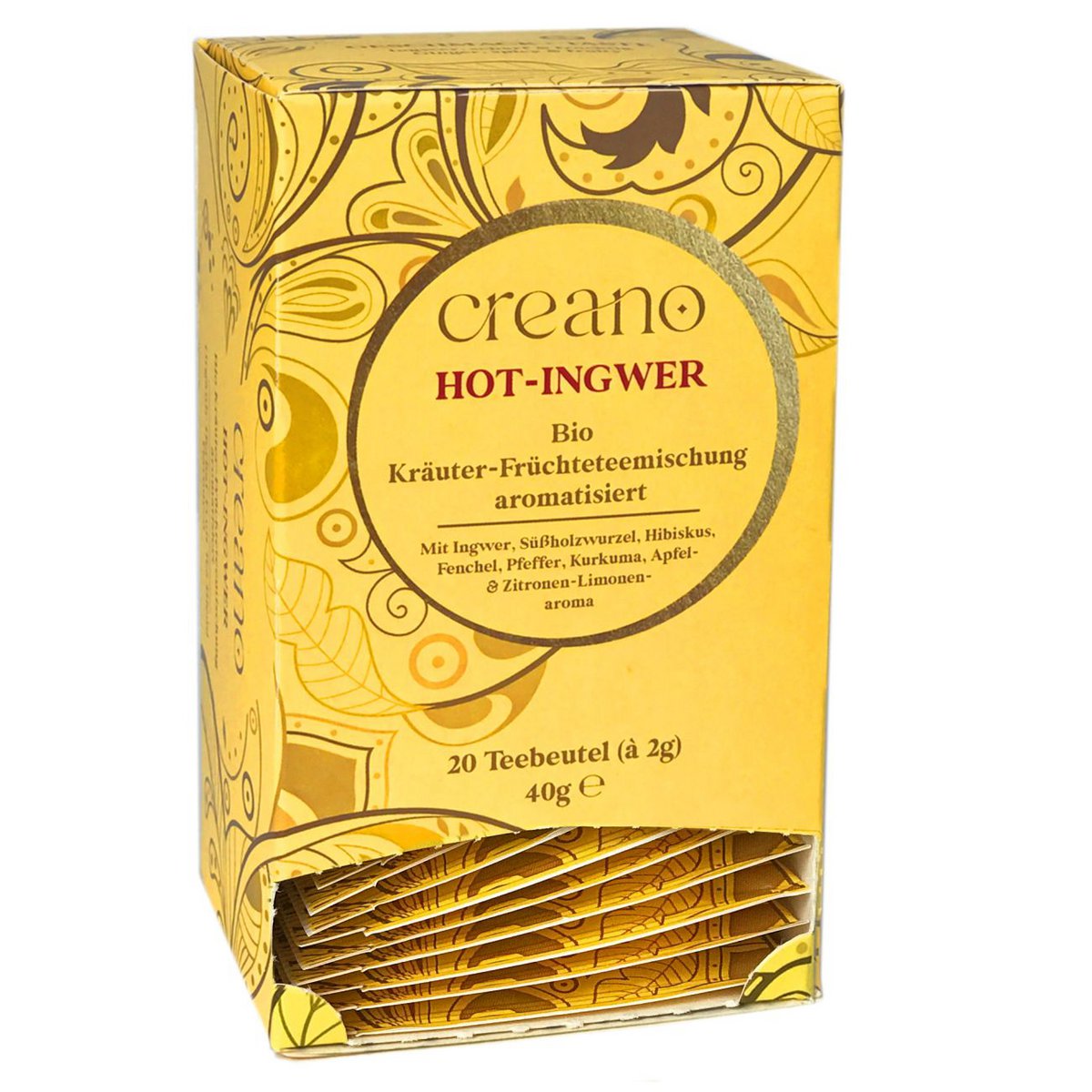Bio-Teebeutel Hot-Ingwer 20er Pack
