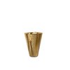 Large model gilded hammered candle