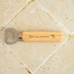 Bottle opener handle "For Papi" - My Bambou