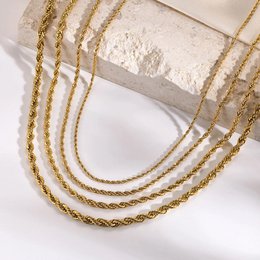 Agamemnon - 3mm Gold Rope Chain