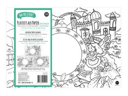 12 placemats om motiefmix fantasie, boerderij, ruimte in te kleuren