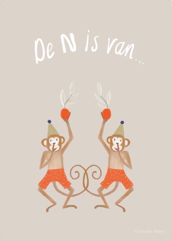 Poster A4 alfabeto: la N sta per....