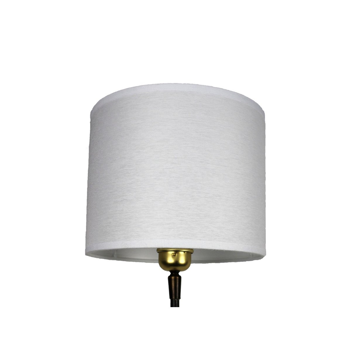Abażur z tkaniny biały półprzezroczysty klosz 20/20/16 cm