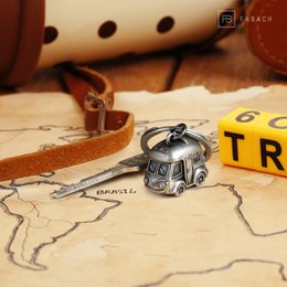 Motorhome key ring - cute camper Bulli lucky charm for camping fans and world travelers