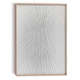 Maleri 3D Art Relief Art Solstråler 70x50