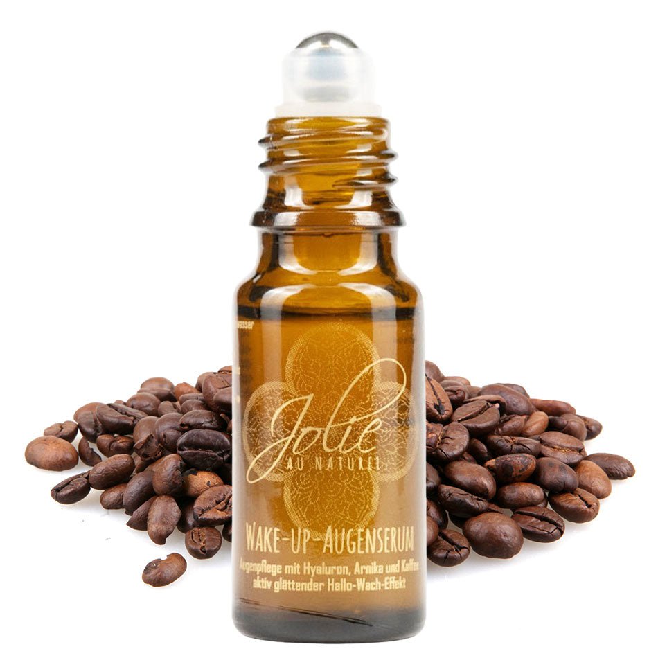 Hyaluronic eye serum I coffee I roll on smoothes the eyes I vitamin C I arnica