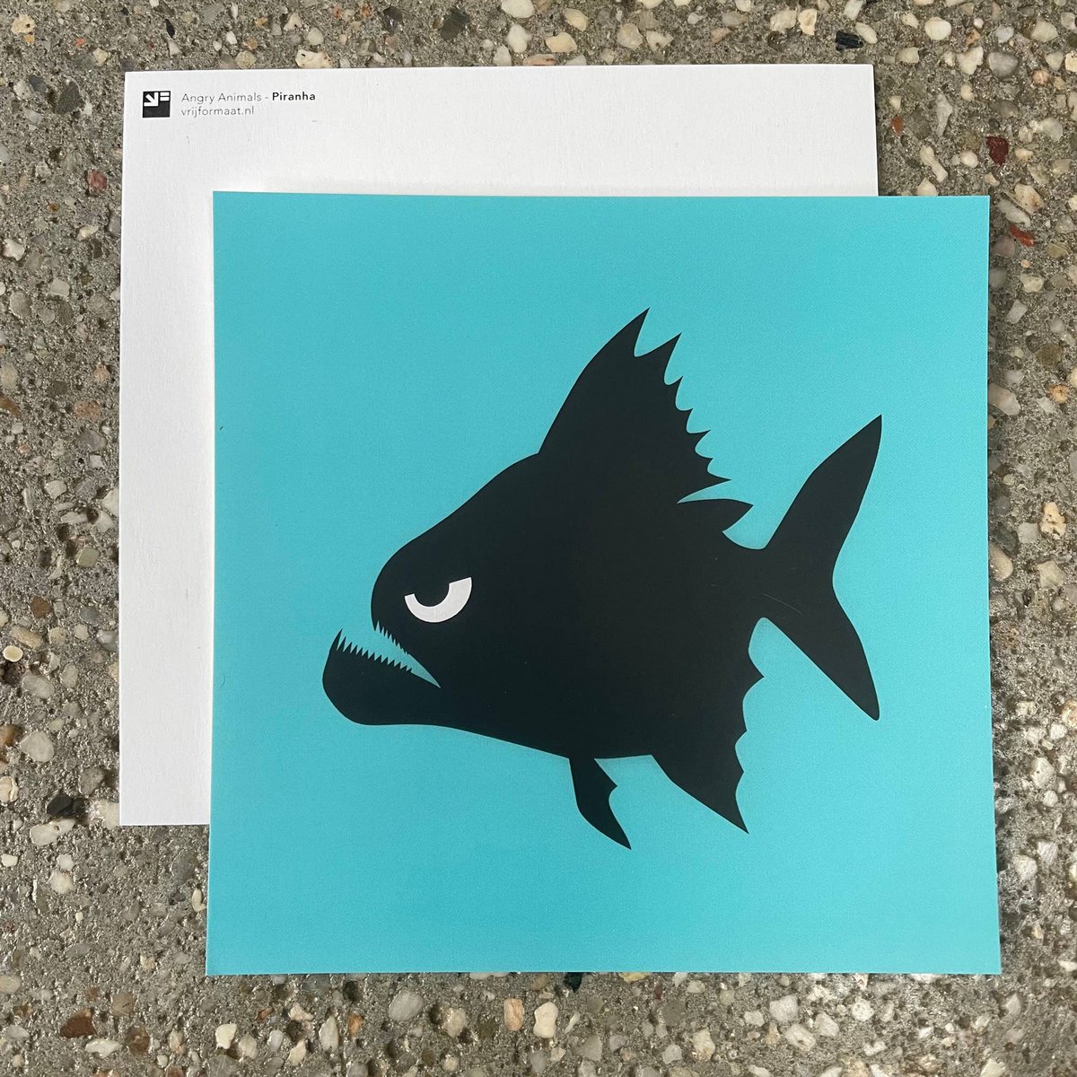 postcard - Piranha (Angry Animals)