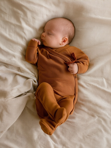 Wool box suit / crawling suit - Merino wool - Argan Oil