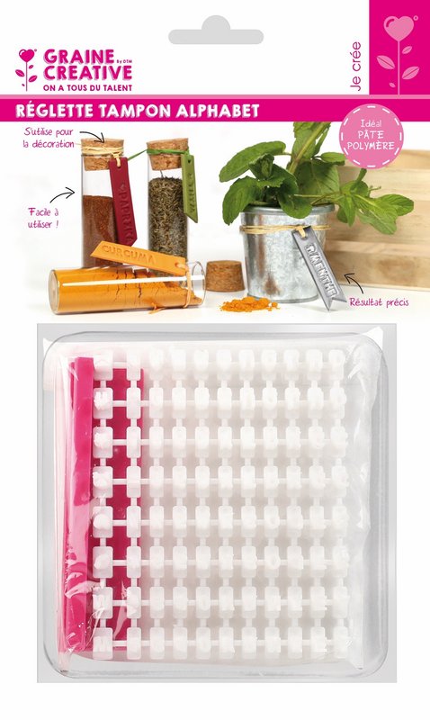 STAMP LETTERS FOR POLYMER CLAY