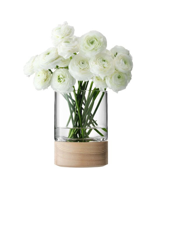 L.S.A. - Lotta Vase oder Candlestick 18 cm - transparent