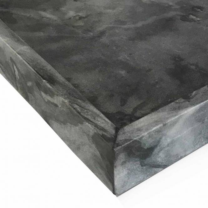 Marble tray, square dark grey
