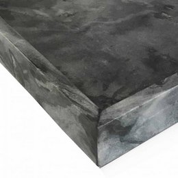 Bandeja de mármol, cuadrada gris oscuro