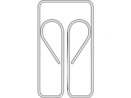 Paperclips Alco 22mm uilvorm doos 100st.