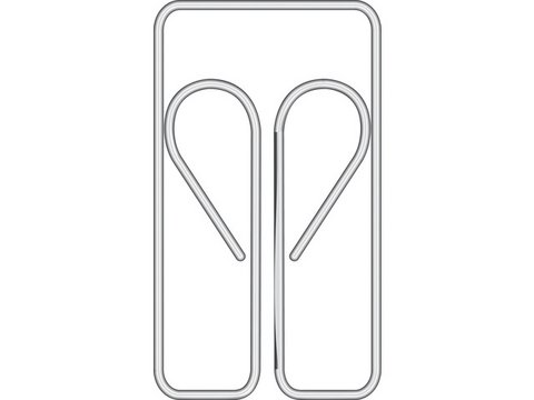 Paperclips Alco 22mm uilvorm doos 100st.