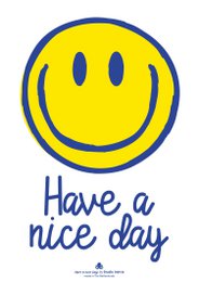 Riso-Poster A3 Smiley, ich wünsche dir einen schönen Tag