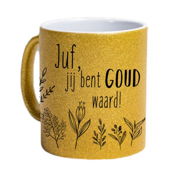 Miss Glitter Mug Gold - Jesteś na wagę złota!