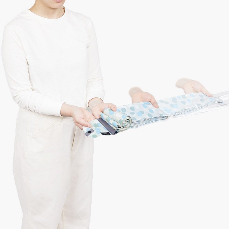 Shupatto bolsa de la compra plegable compacta talla L - Hailstones (Arare)
