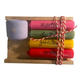 Abrazando la Navidad: Juego de velas de Adviento