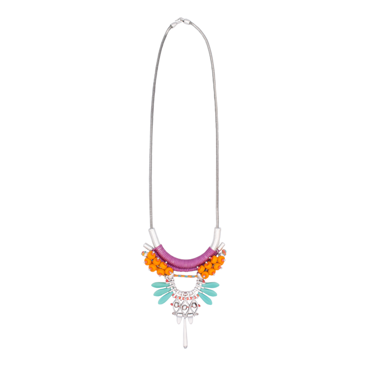 TAMALAMEQUE collana colorata in stile Frida Kahlo