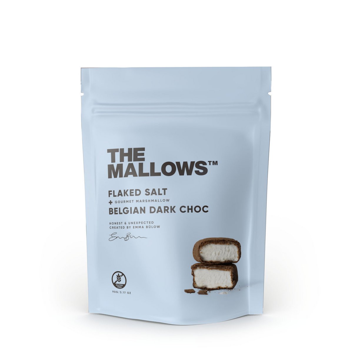 Flaked Salt - Gourmet Marshmallows met Dark Chocolate & Maldon Seasalt 90G