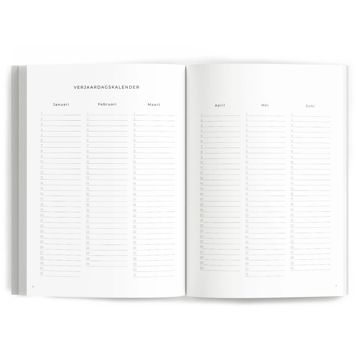 Fyllbooks My Weekly Planner - Dateless - Japandi