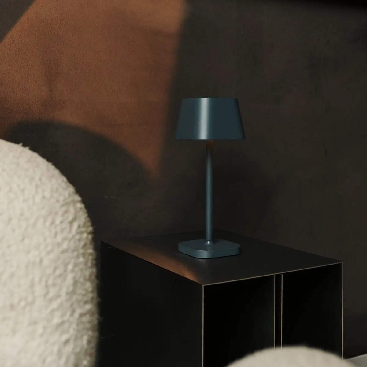 Ava Stone Grey Rechargeable Table Lamp
