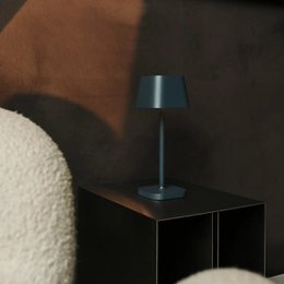 Ava Stone Grey Rechargeable Table Lamp