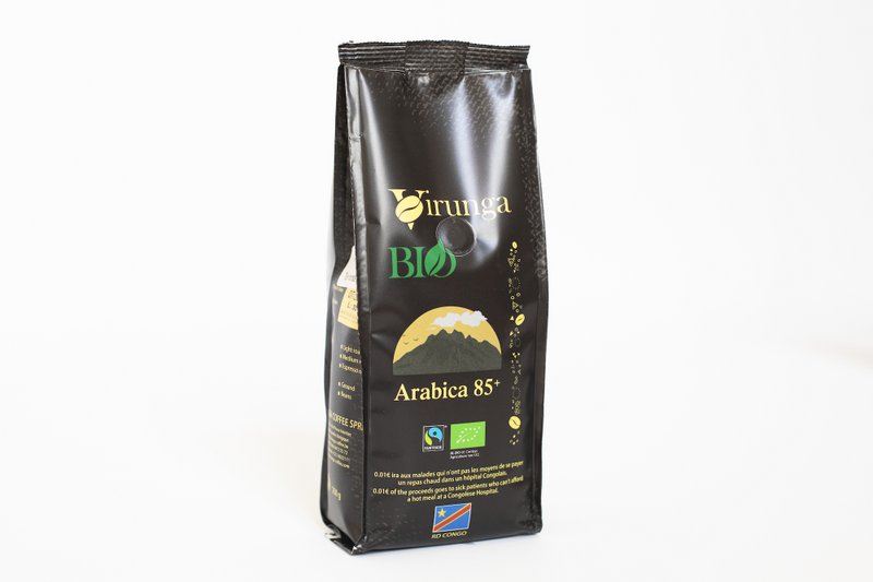 Café ARABICA 85+ Orgánico y Fairtrade 250g Molido Premium