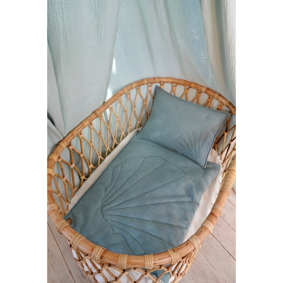 Leinenschalen-Kinderdeckenset "Eye of the sea"