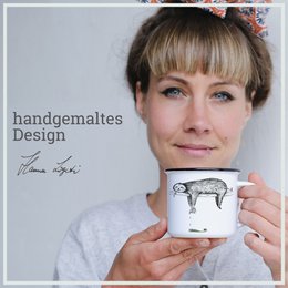 Ceramic cup - sloth