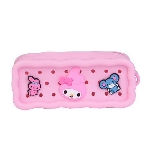 My Melody trousse silicone + 4 charms