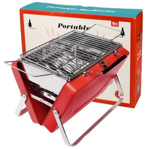 Portable suitcase BBQ - Red
