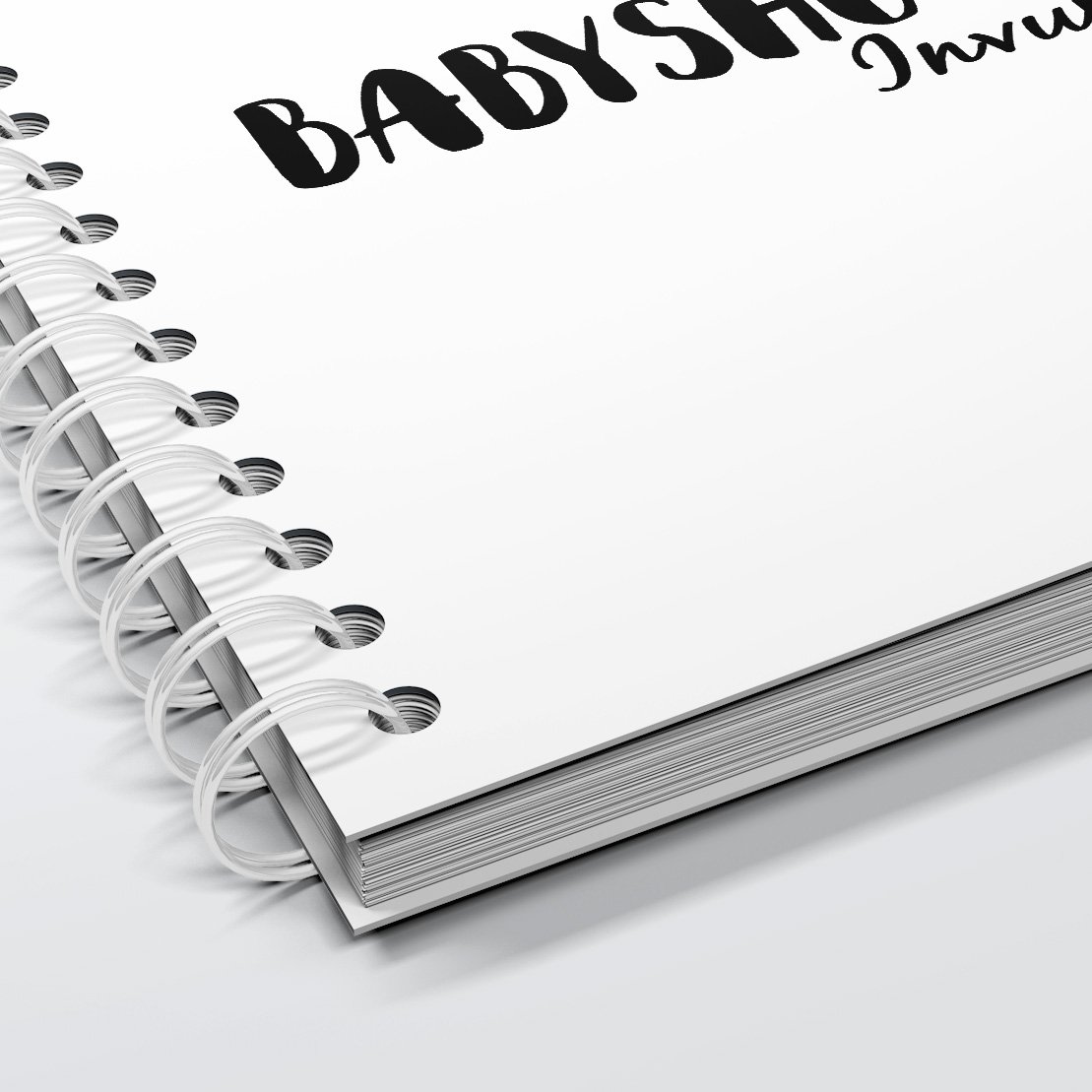 Fill-in Book SilliBeads - Il Babyshower Fill-in Book - Copertina rigida Wire-o (NERO E BIANCO)