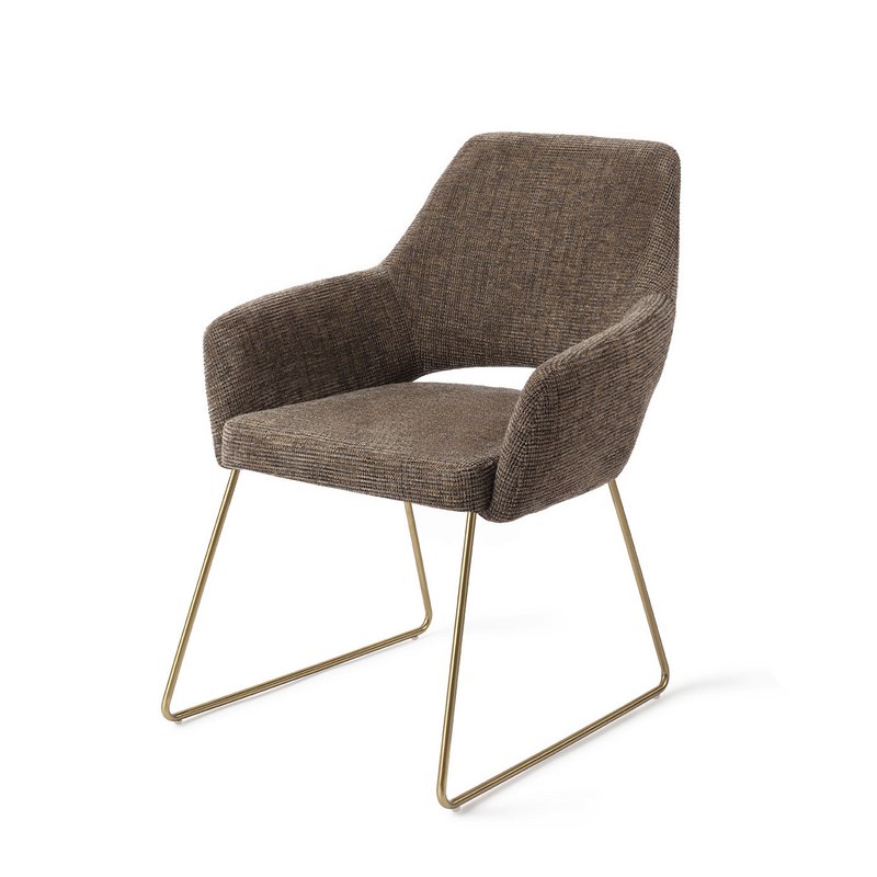 Jesper Home Yanai Dining Chair Slide Gold