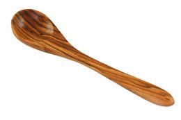 Olijfhouten eierlepel of koffielepel