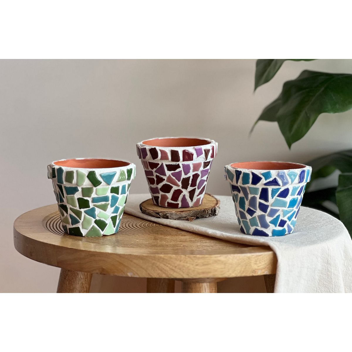 Paquet de bricolage Mosaic Flowerpot (2 pièces)