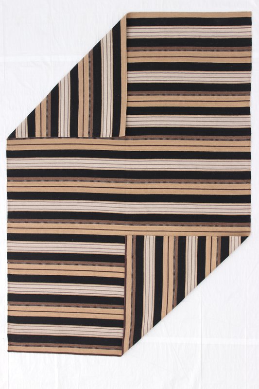 Hazan Kelim Rayas-H Marrón Beige