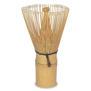 Matcha broom Chasen 100 bristles bamboo white / purple