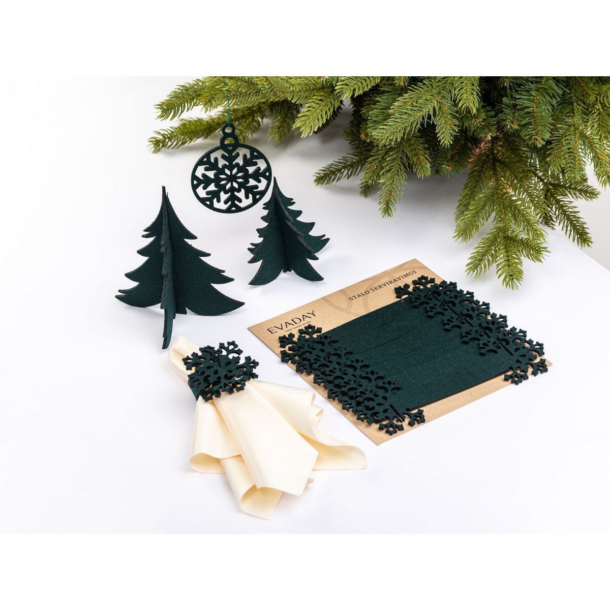 Weihnachtsserviettenringe SCHNEEFLOCKE