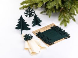 Weihnachtsserviettenringe SCHNEEFLOCKE