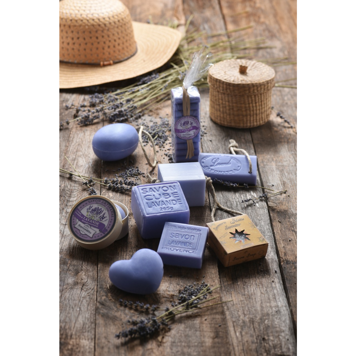 Sapone ovale su corda Esfoliante alla lavanda 200g