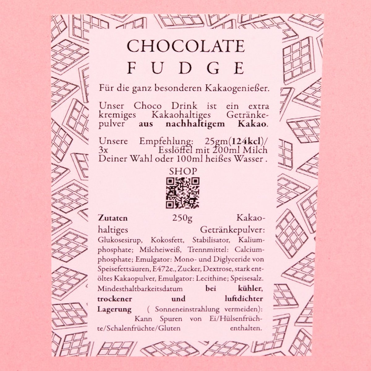 Chocopoeder om te drinken, eerlijke productie, regionaal en milieuvriendelijk geproduceerd (200g)