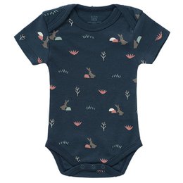 Romper Short Sleeve Rabbit Mood Indigo