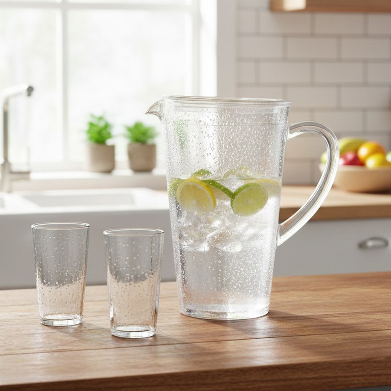 Acrylic bubble pitcher