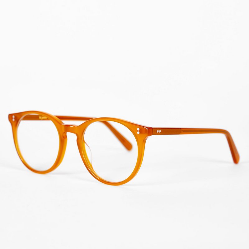 Blue light blocking glasses, Cat model, acetate frame, Sunrise color